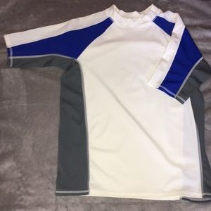 White/Blue Boys Quick-Dry T-Shirt